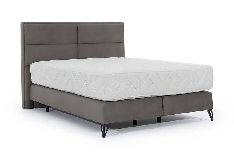 Kasyap Sengepakke Rammeseng 160x200 cm - Grå - Møbler - Senger - Komplett sengepakke