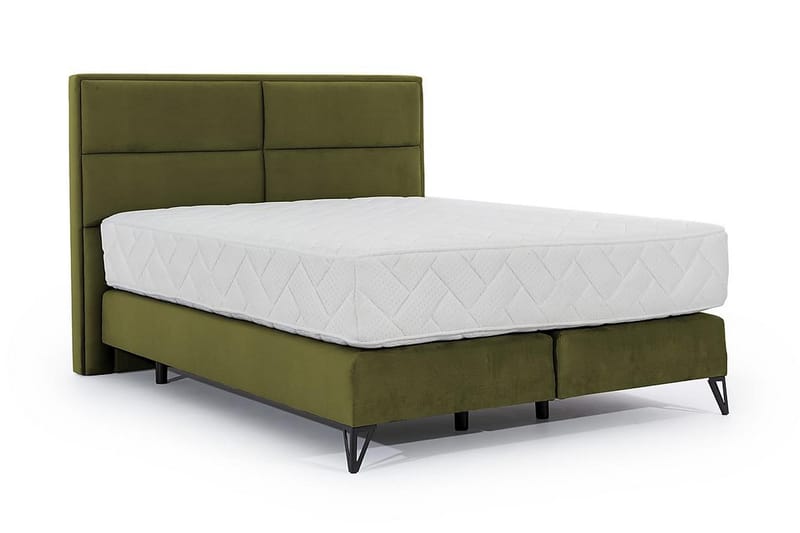 Kasyap Sengepakke Rammeseng 160x200 cm - Olivengrønn - Komplett sengepakke - Rammeseng