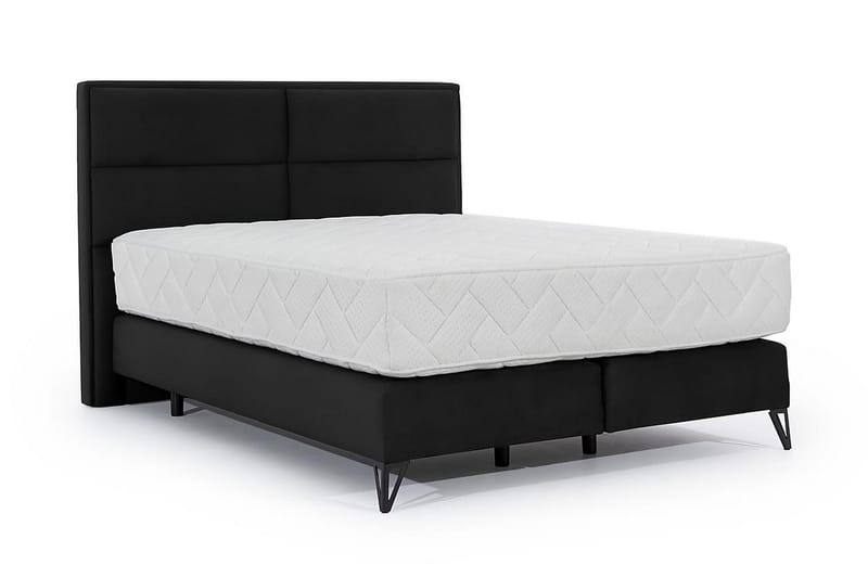 Kasyap Sengepakke Rammeseng 160x200 cm - Svart - Møbler - Senger - Komplett sengepakke