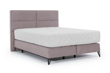 Kasyap Sengepakke Rammeseng 180x200 cm - Lyserosa - Møbler - Senger - Komplett sengepakke