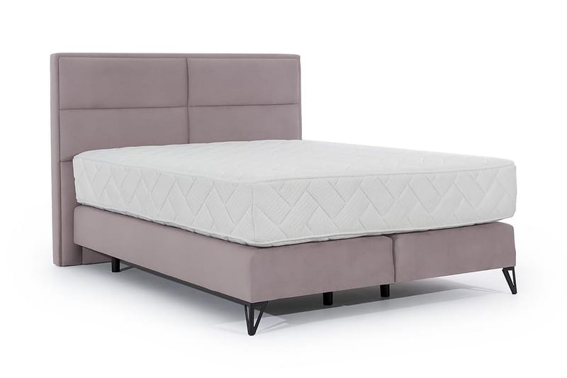 Kasyap Sengepakke Rammeseng 180x200 cm - Lyserosa - Møbler - Senger - Komplett sengepakke