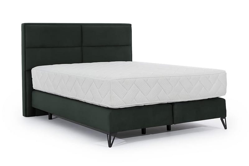 Kasyap Sengepakke Rammeseng 180x200 cm - Mørkegrønn - Komplett sengepakke - Rammeseng
