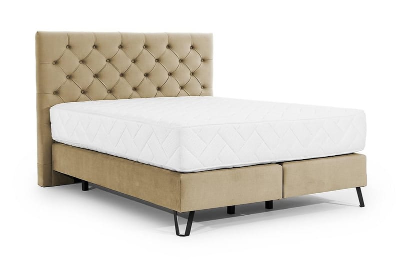 Katsumi Sengepakke Rammeseng 140x200 cm - Beige - Møbler - Senger - Komplett sengepakke