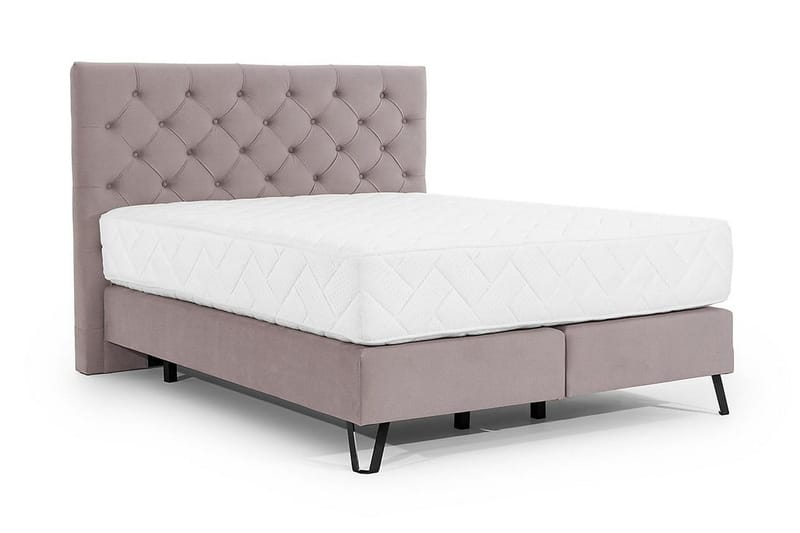 Katsumi Sengepakke Rammeseng 160x200 cm - Lyserosa - Møbler - Senger - Komplett sengepakke