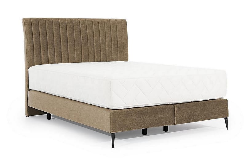 Katsuo Sengepakke Rammeseng 140x200 cm - Beige - Møbler - Senger - Komplett sengepakke