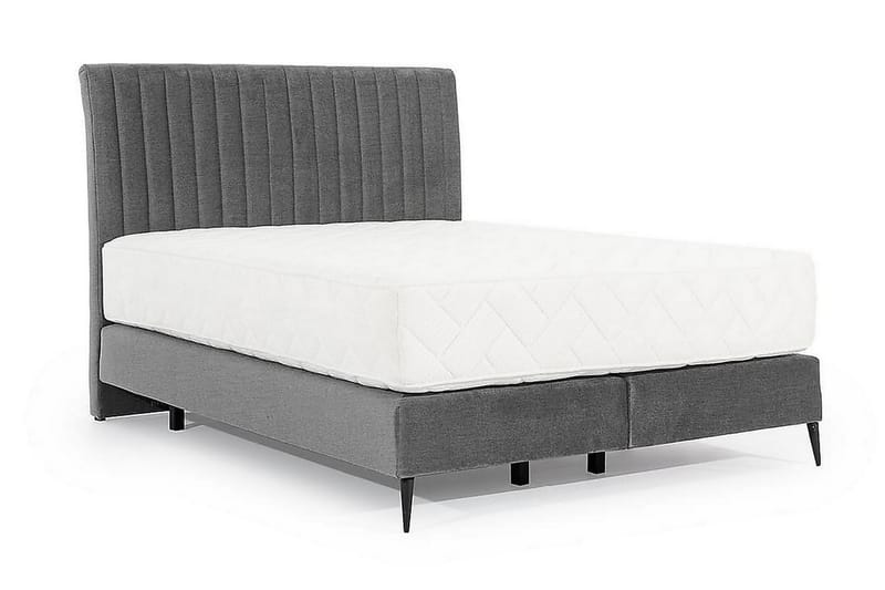 Katsuo Sengepakke Rammeseng 140x200 cm - Grå - Møbler - Senger - Komplett sengepakke