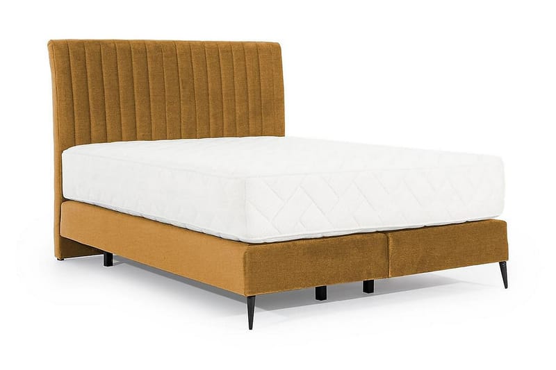 Katsuo Sengepakke Rammeseng 140x200 cm - Gul - Møbler - Senger - Komplett sengepakke