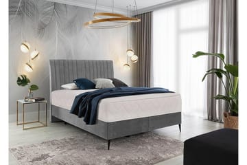 Katsuo Sengepakke Rammeseng 140x200 cm - Lysegrå - Møbler - Senger - Komplett sengepakke