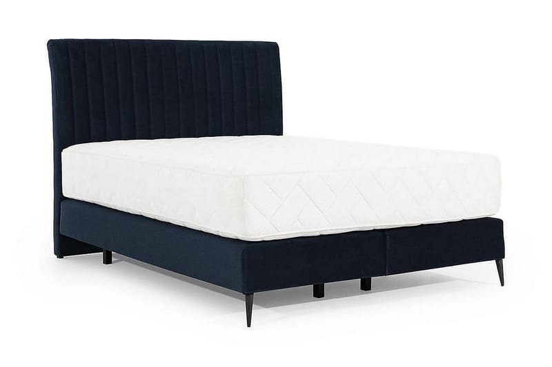 Katsuo Sengepakke Rammeseng 140x200 cm - Mørkeblå - Møbler - Senger - Komplett sengepakke