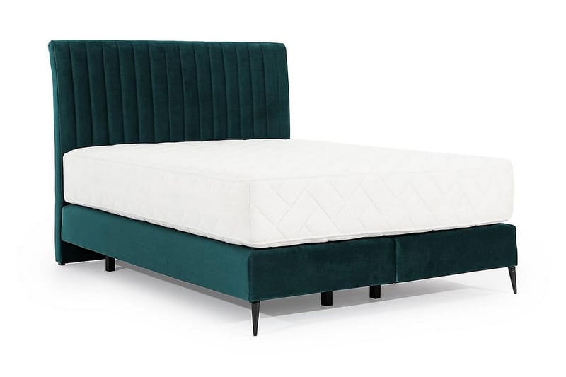 Katsuo Sengepakke Rammeseng 140x200 cm - Turkis - Møbler - Senger - Komplett sengepakke