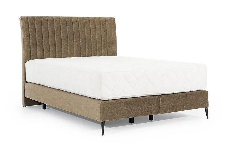Katsuo Sengepakke Rammeseng 160x200 cm - Beige - Møbler - Senger - Komplett sengepakke
