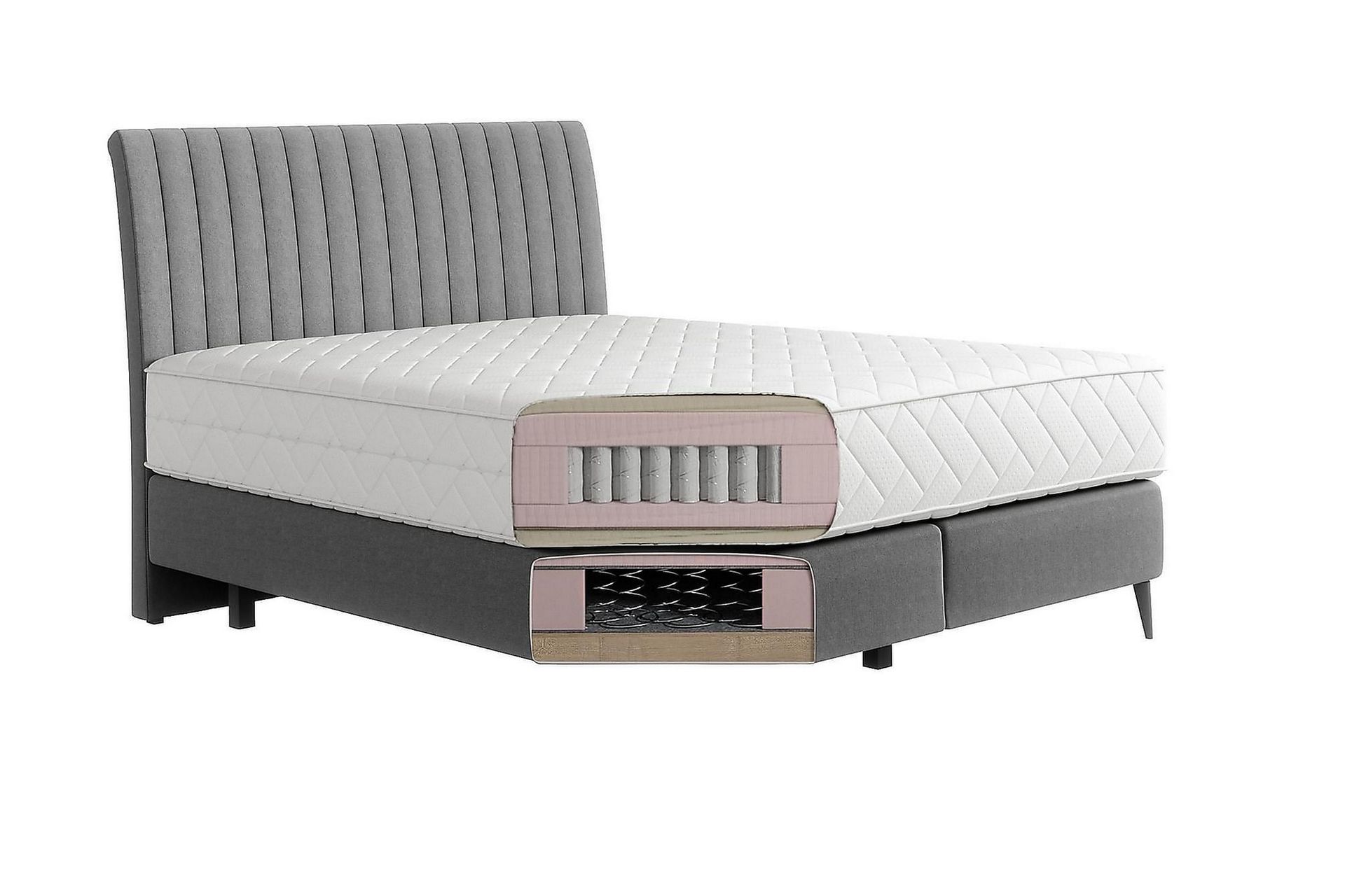 Katsuo Sengepakke Rammeseng 160x200 cm - Brun - Møbler - Senger - Komplett sengepakke