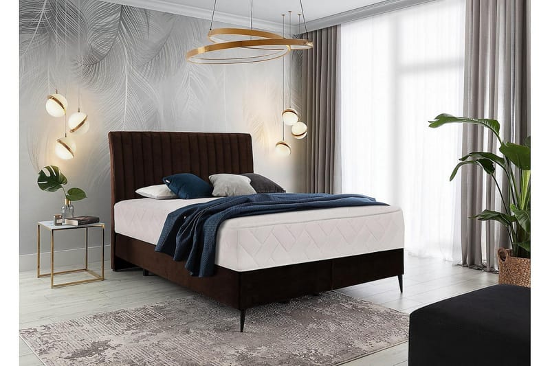 Katsuo Sengepakke Rammeseng 160x200 cm - Brun - Møbler - Senger - Komplett sengepakke
