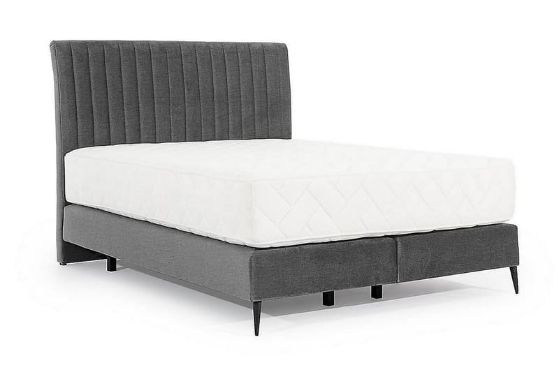 Katsuo Sengepakke Rammeseng 160x200 cm - Grå - Møbler - Senger - Komplett sengepakke