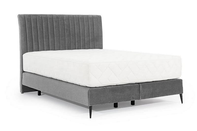 Katsuo Sengepakke Rammeseng 160x200 cm - Lysegrå - Møbler - Senger - Komplett sengepakke