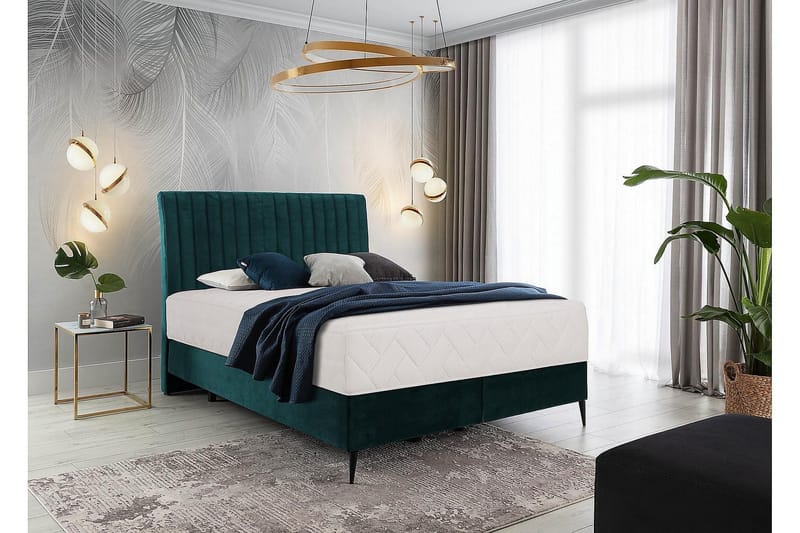 Katsuo Sengepakke Rammeseng 180x200 cm - Blå - Møbler - Senger - Komplett sengepakke