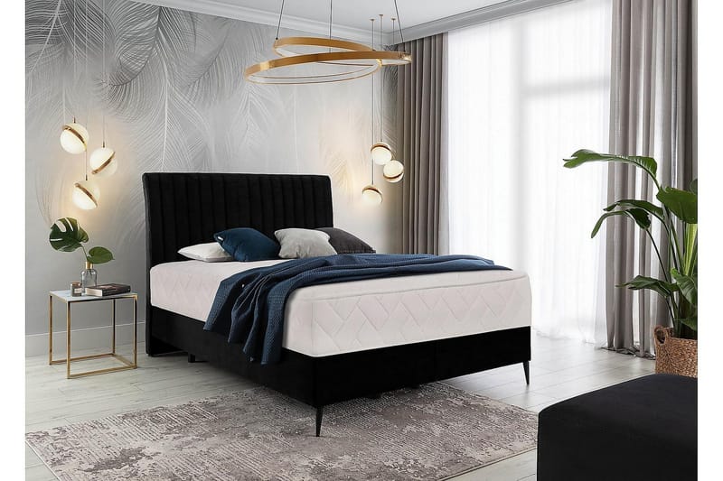 Katsuo Sengepakke Rammeseng 180x200 cm - Grå - Møbler - Senger - Komplett sengepakke