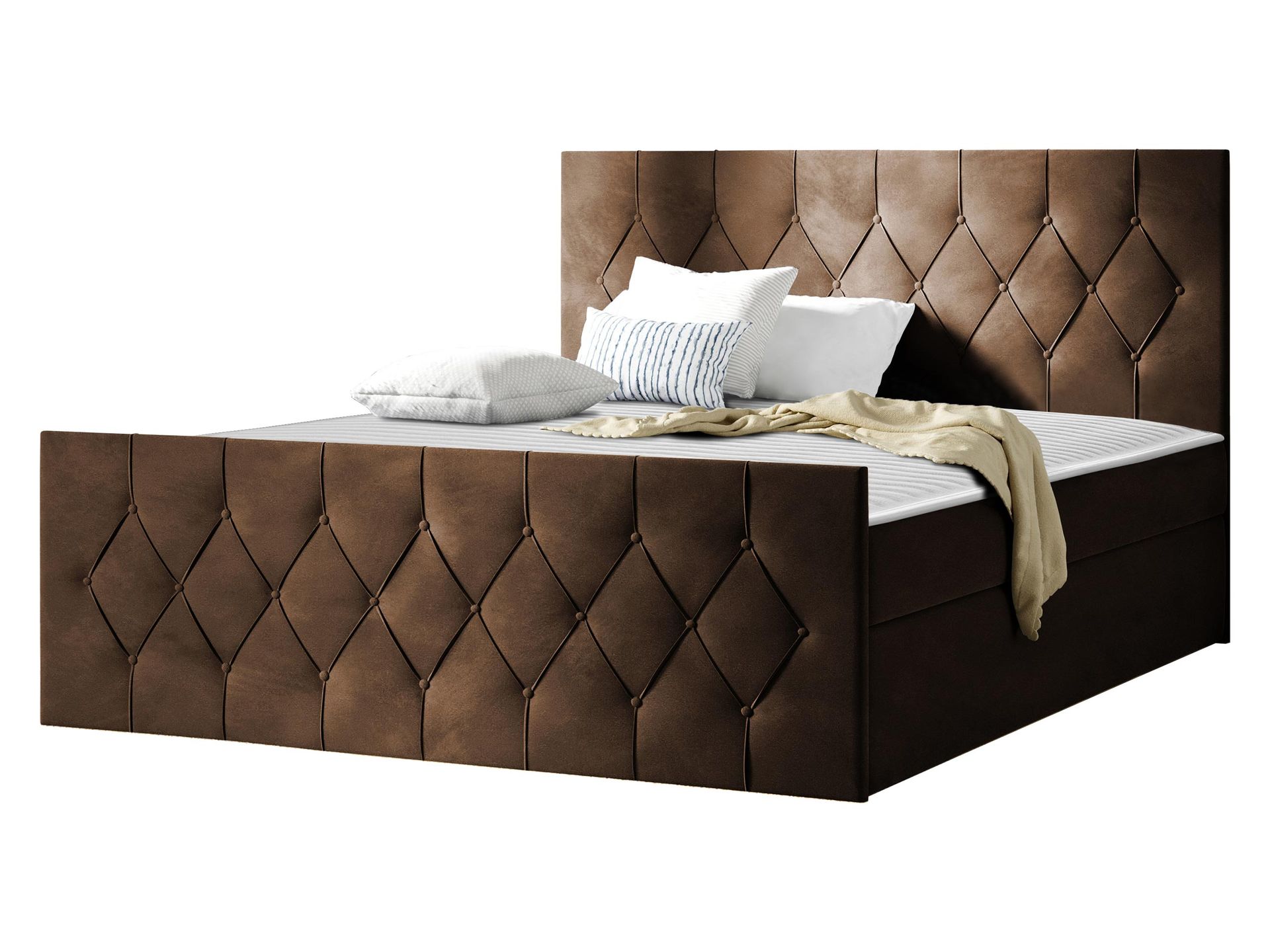 Kontinentalseng 127x216 cm - Brun