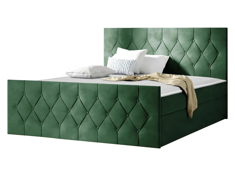 Kontinentalseng 187x216 cm, Grønn