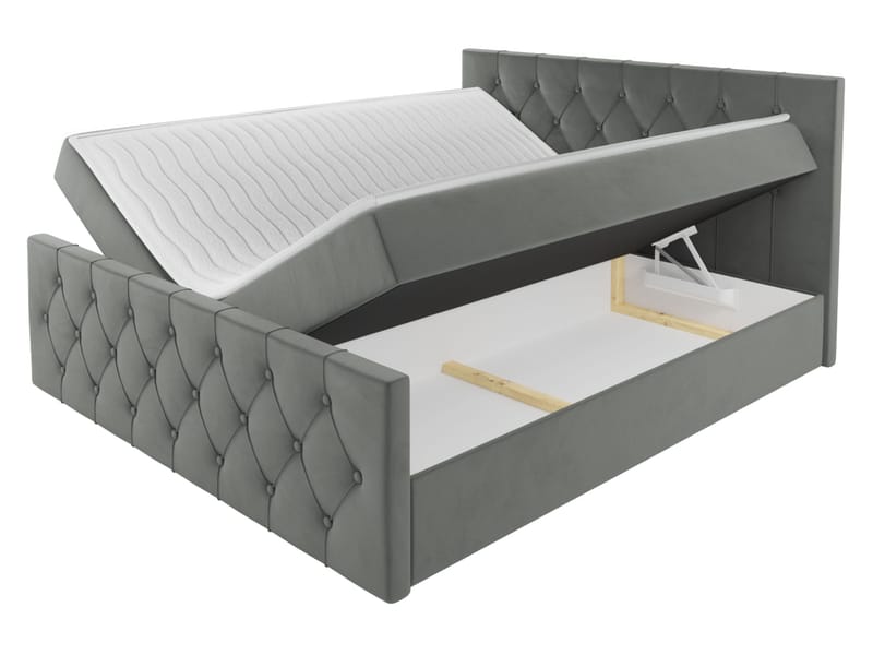 Kontinentalseng 207x216 cm - Beige - Møbler - Senger - Komplett sengepakke