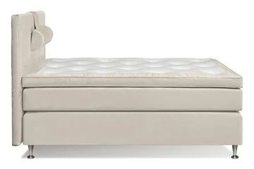 Mega Komplett Sengepakke 140x200 - Beige - Møbler - Senger - Kontinentalsenger