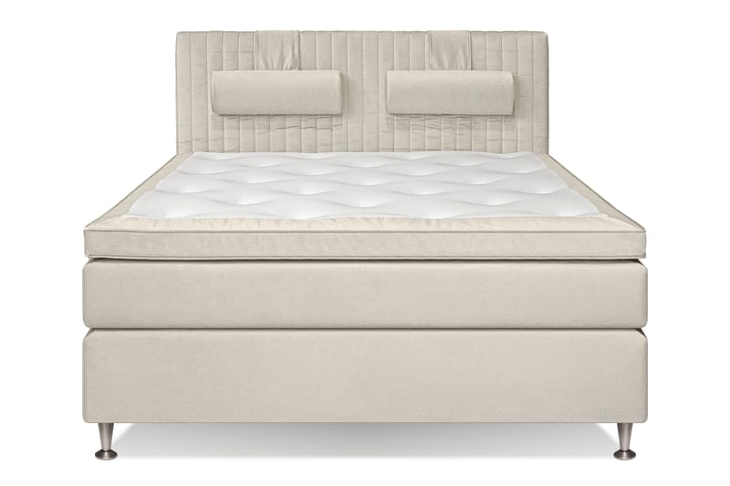 Mega Komplett Sengepakke 160x200 - Beige - Møbler - Senger - Kontinentalsenger