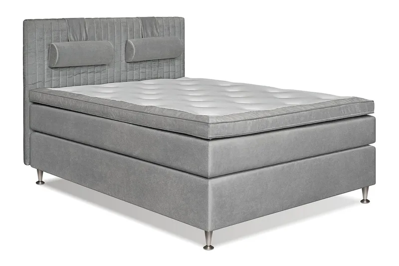 MEGA Kontinentalseng 180x200 - Lysegrå - Møbler - Senger - Kontinentalsenger