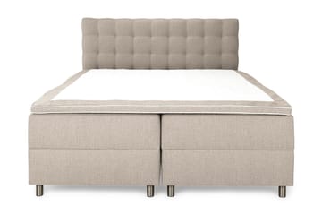 Montana Dobbeltseng med Oppbevaring 160x200 cm - Beige - Møbler - Senger - Seng med oppbevaring