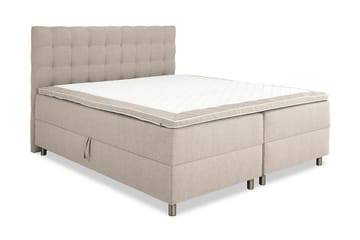 Montana Dobbeltseng med Oppbevaring 160x200 cm - Beige - Møbler - Senger - Seng med oppbevaring