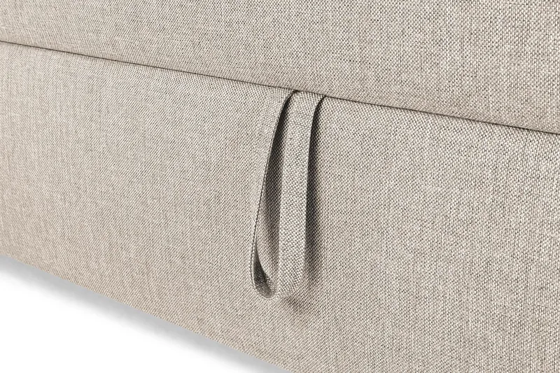 Montana Dobbeltseng med Oppbevaring 160x200 cm - Beige - Møbler - Senger - Rammeseng