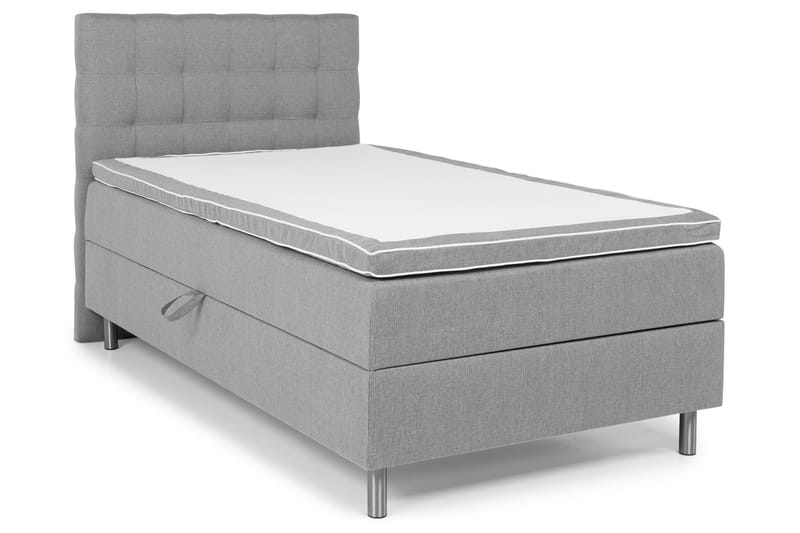 Montana Komplett Sengpakke med Oppbevaring 140x200 cm - Grå - Møbler - Senger - Komplett sengepakke