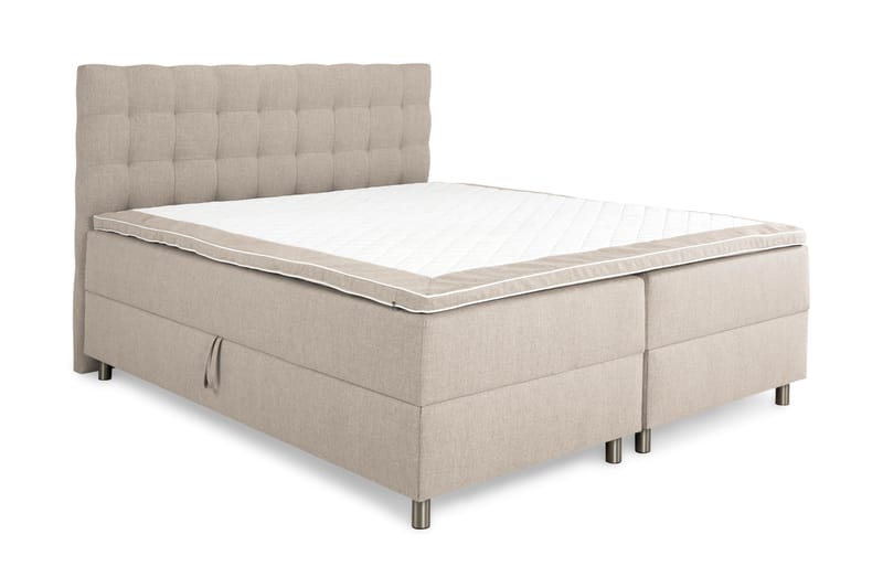 Montana Komplett Sengpakke med Oppbevaring 180x200 cm - Beige - Møbler - Senger - Seng med oppbevaring