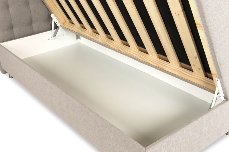 Montana Komplett Sengpakke med Oppbevaring 180x200 cm - Beige - Møbler - Senger - Seng med oppbevaring