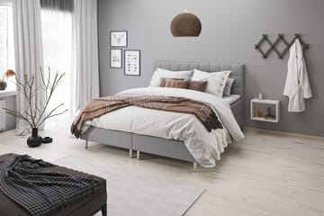 Montana Komplett Sengpakke med Oppbevaring 90x200 cm - Lysgrå - Møbler - Senger - Komplett sengepakke