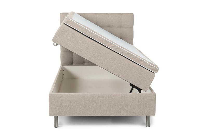Montana Seng med Oppbevaring 120x200 cm - Beige - Møbler - Senger - Seng med oppbevaring