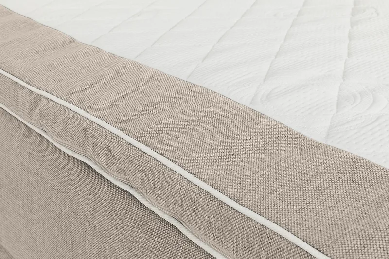 Montana Seng med Oppbevaring 120x200 cm - Beige - Møbler - Senger - Rammeseng