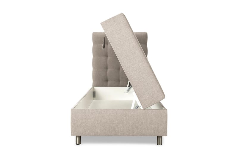 Montana Seng med Oppbevaring 80x200 - Beige - Komplett sengepakke - Seng med oppbevaring