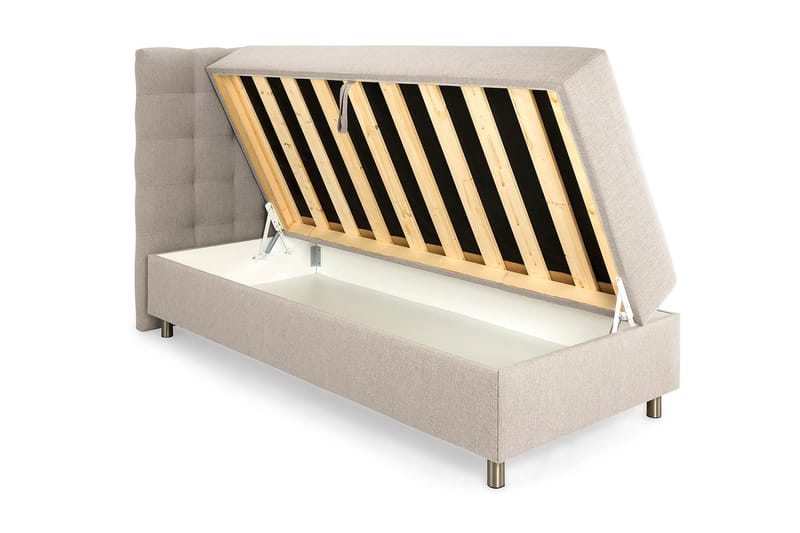 Montana Seng med Oppbevaring 80x200 - Beige - Møbler - Senger - Seng med oppbevaring