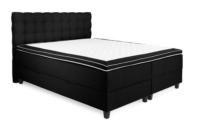 Royal Seng med Oppbevaring 160x200 - Svart - Møbler - Senger - Seng med oppbevaring