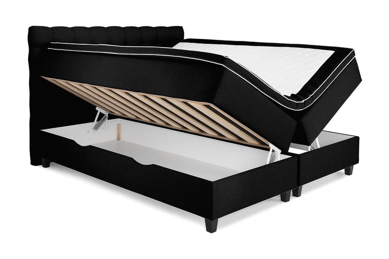 Royal Seng med Oppbevaring 160x200 - Svart - Møbler - Senger - Seng med oppbevaring