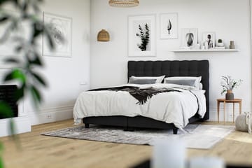Royal Seng med Oppbevaring 180x200 - Svart - Møbler - Senger - Komplett sengepakke