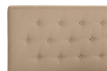 Scarlett Sengepakke 140x200 Skummadrass - Knappet gavl Beige - Møbler - Senger - Komplett sengepakke