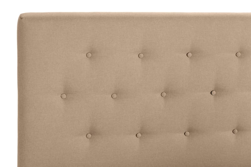 Scarlett Sengepakke 140x200 Skummadrass - Knappet gavl Beige - Møbler - Senger - Komplett sengepakke