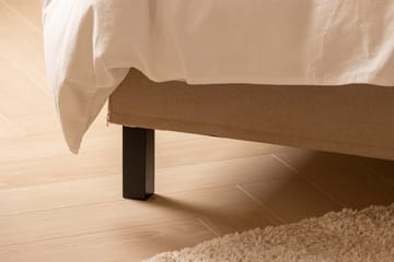 Scarlett Sengepakke 140x200 Skummadrass - Knappet gavl Beige - Møbler - Senger - Komplett sengepakke
