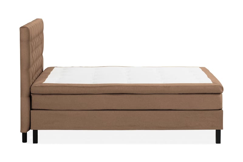 Scarlett Sengepakke 150x200 Skummadrass - Dypheftet gavl Brun - Møbler - Senger - Komplett sengepakke