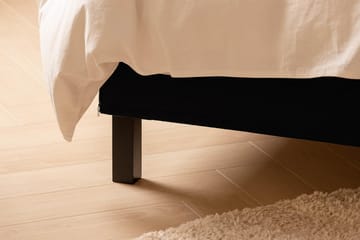 Scarlett Sengepakke 150x200 Skummadrass - Dypheftet gavl Svart - Møbler - Senger - Komplett sengepakke