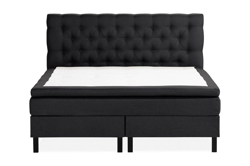 Scarlett Sengepakke 150x200 Skummadrass - Dypheftet gavl Svart - Møbler - Senger - Komplett sengepakke