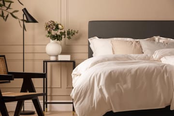 Scarlett Sengepakke 150x200 Skummadrass - Glatt gavl Mørkegrå - Møbler - Senger - Komplett sengepakke