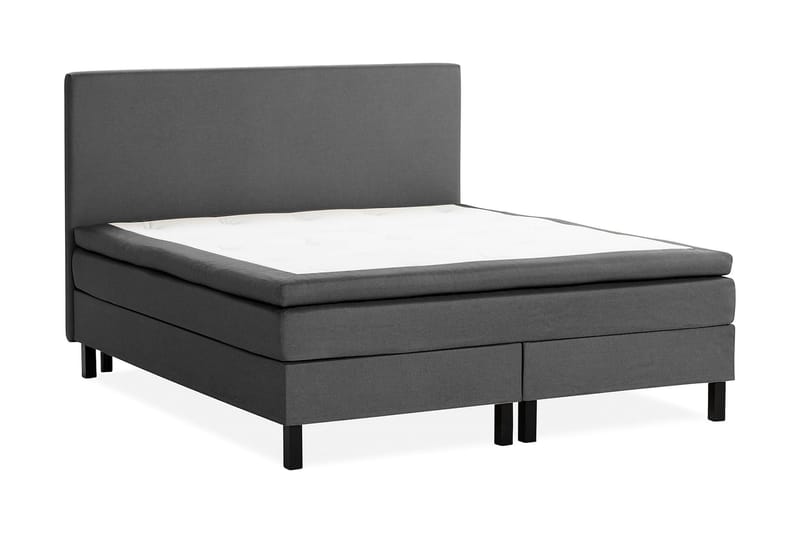 Scarlett Sengepakke 150x200 Skummadrass - Glatt gavl Mørkegrå - Møbler - Senger - Komplett sengepakke