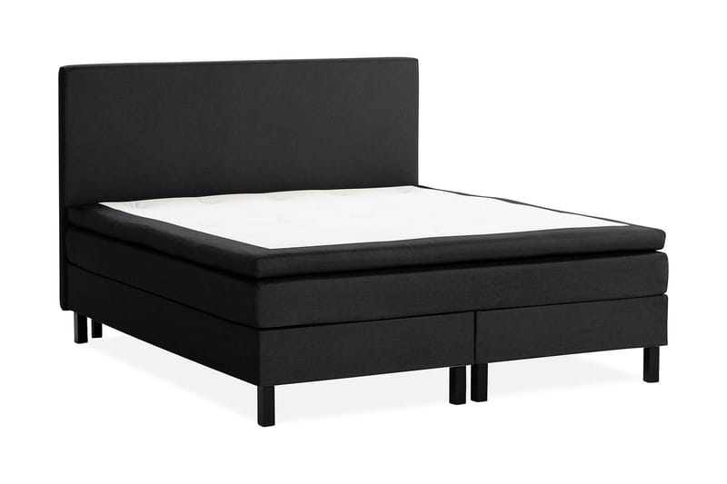 Scarlett Sengepakke 150x200 Skummadrass - Glatt gavl Svart - Møbler - Senger - Komplett sengepakke